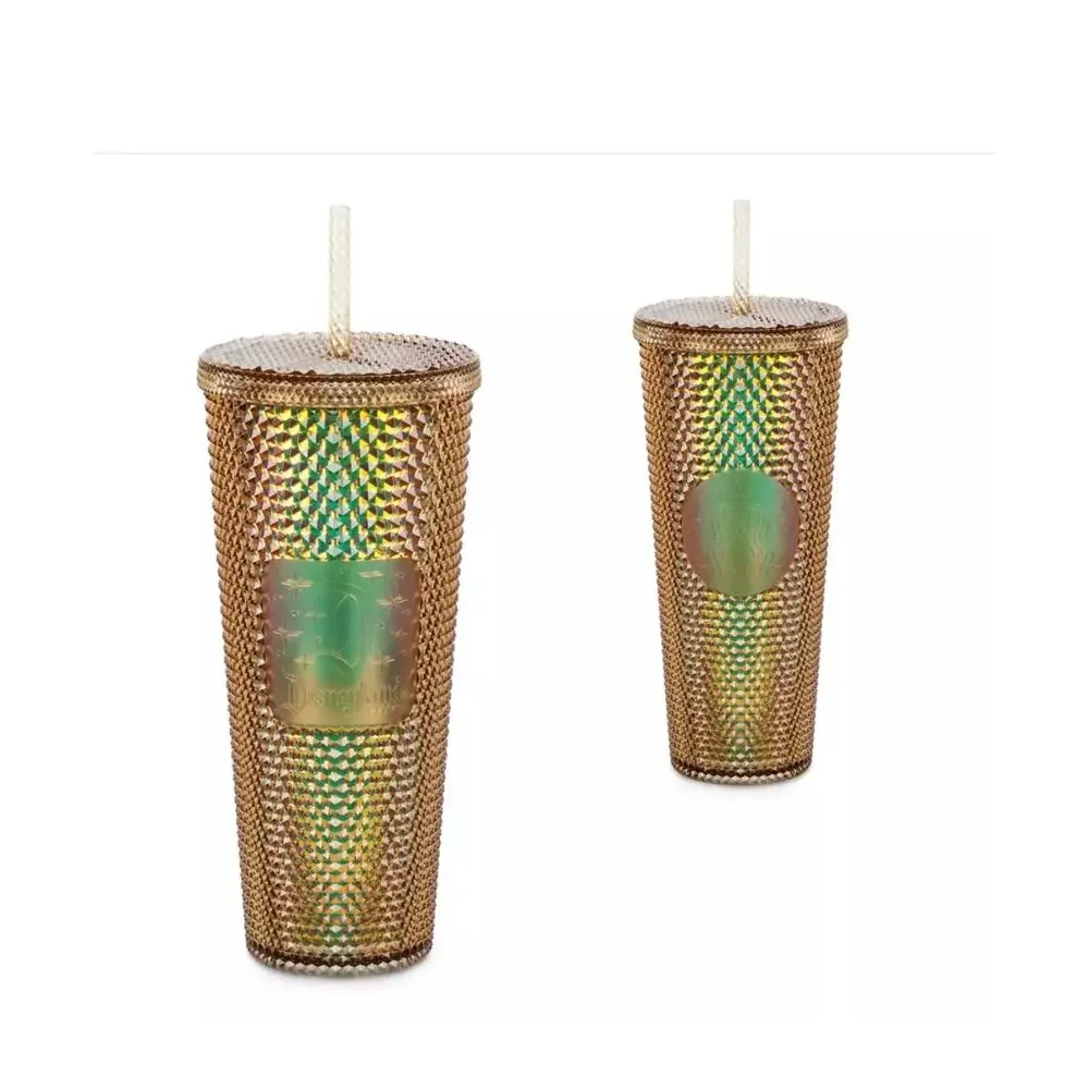 NIB Disney Parks Disneyland Limited Edition Starbuck Gold Tumbler 24oz